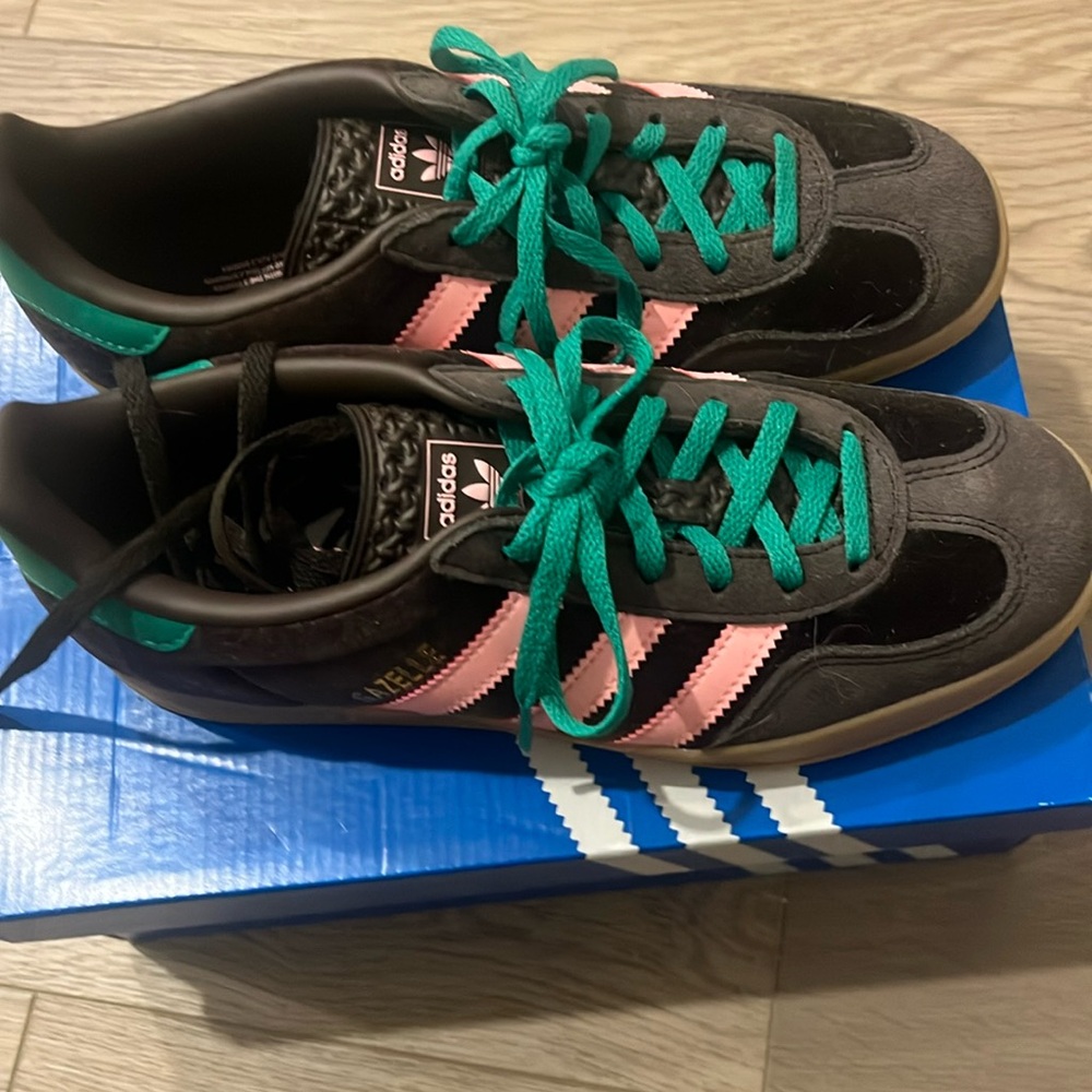 Velvet Adidas Gazelles
